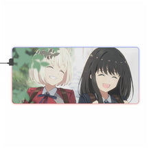 Load image into Gallery viewer, Lycoris Recoil Takina Inoue, Chisato Nishikigi RGB LED Mouse Pad (Desk Mat)