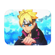 Load image into Gallery viewer, Boruto Sherpa Blanket