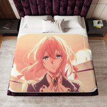 Load image into Gallery viewer, Violet Evergarden Violet Evergarden, Violet Evergarden Sherpa Blanket