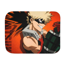 Load image into Gallery viewer, My Hero Academia Katsuki Bakugou Sherpa Blanket