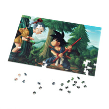 Load image into Gallery viewer, Bulma and Goku Jigsaw Puzzle