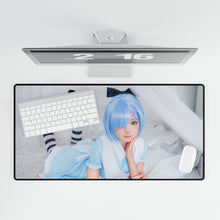 Load image into Gallery viewer, Rem Cosplay Mouse Pad (Desk Mat)
