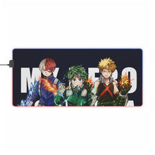 Load image into Gallery viewer, My Hero Academia Izuku Midoriya, Katsuki Bakugou RGB LED Mouse Pad (Desk Mat)