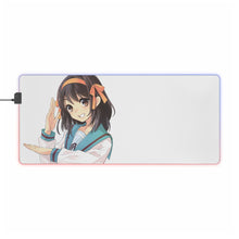 Load image into Gallery viewer, The Melancholy Of Haruhi Suzumiya RGB LED Mouse Pad (Desk Mat)