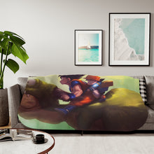 Load image into Gallery viewer, Goku and Gohan Sherpa Blanket