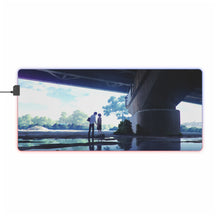 Load image into Gallery viewer, Couple Meeting Under Bridge RGB LED Mouse Pad (Desk Mat)