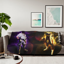 Load image into Gallery viewer, Sasuke and Naruto Sherpa Blanket