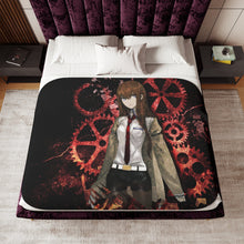 Load image into Gallery viewer, Makise Kurisu Sherpa Blanket