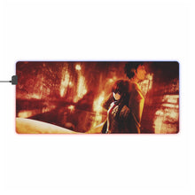 Load image into Gallery viewer, Makise Kurisu & Rintaro Okabe RGB LED Mouse Pad (Desk Mat)