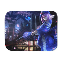 Load image into Gallery viewer, Sakura Cherry Blossoms Sherpa Blanket