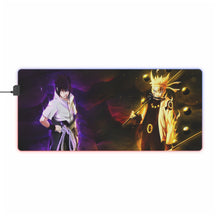Load image into Gallery viewer, Sasuke and Naruto RGB LED Mouse Pad (Desk Mat)
