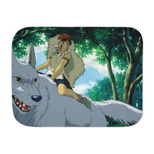 Load image into Gallery viewer, Anime Princess Mononoke Sherpa Blanket