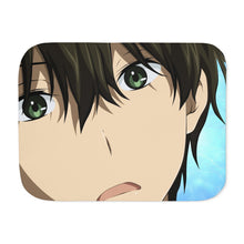 Load image into Gallery viewer, Hōtarō Oreki Face Sherpa Blanket