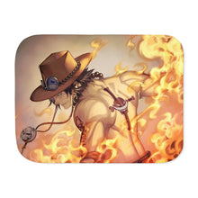 Load image into Gallery viewer, Portgas D. Ace Sherpa Blanket