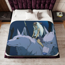Load image into Gallery viewer, Anime Princess Mononoke Sherpa Blanket