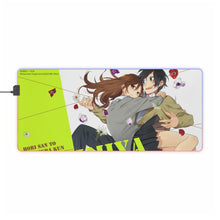 Load image into Gallery viewer, Hori-san To Miyamura-kun RGB LED Mouse Pad (Desk Mat)