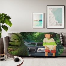 Load image into Gallery viewer, Anime Spirited Away Sherpa Blanket