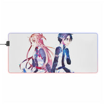 Load image into Gallery viewer, Sword Art Online Kazuto Kirigaya, Asuna Yuuki RGB LED Mouse Pad (Desk Mat)