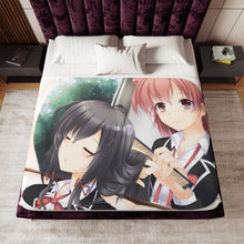 Load image into Gallery viewer, My Teen Romantic Comedy SNAFU Yukino Yukinoshita, Yui Yuigahama Sherpa Blanket