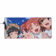 Load image into Gallery viewer, A Certain Magical Index Mikoto Misaka, Kuroko Shirai RGB LED Mouse Pad (Desk Mat)
