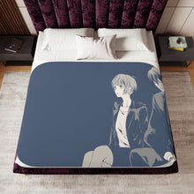 Load image into Gallery viewer, Psycho-Pass Akane Tsunemori, Nobuchika Ginoza Sherpa Blanket