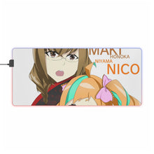 Load image into Gallery viewer, Kiznaiver Niko Niiyama, Honoka Maki RGB LED Mouse Pad (Desk Mat)