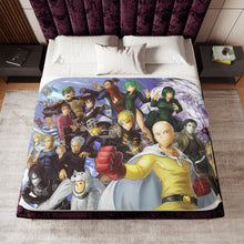 Load image into Gallery viewer, Anime One-Punch Man Sherpa Blanket