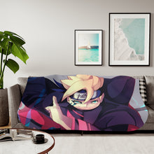 Load image into Gallery viewer, Boruto Uzumaki Sherpa Blanket