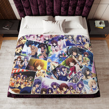 Load image into Gallery viewer, Clannad Tomoya Okazaki, Nagisa Furukawa, Tomoyo Sakagami, Kyou Fujibayashi, Fuuko Ibuki Sherpa Blanket