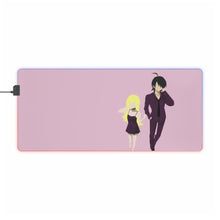 Load image into Gallery viewer, Araragi Koyomi and Shinobu Oshino Minimalist RGB LED Mouse Pad (Desk Mat)