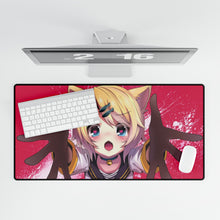 Load image into Gallery viewer, Neko Girl Mouse Pad (Desk Mat)