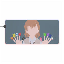 Load image into Gallery viewer, misaka mikoto to aru kagaku no railgun s minimalist v2 RGB LED Mouse Pad (Desk Mat)