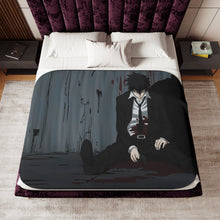 Load image into Gallery viewer, Shinya Kogami dead Sherpa Blanket
