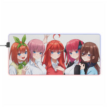 Load image into Gallery viewer, The Quintessential Quintuplets RGB LED Mouse Pad (Desk Mat)
