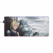 Load image into Gallery viewer, Alphonse Elric Edward Elric RGB LED Mouse Pad (Desk Mat)