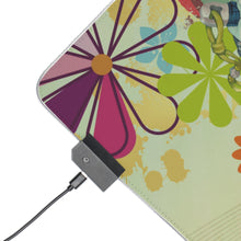 Load image into Gallery viewer, Blue Exorcist RGB LED Mouse Pad (Desk Mat)