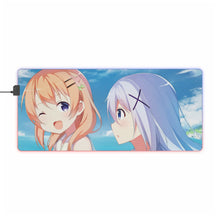 Load image into Gallery viewer, Is The Order A Rabbit? RGB LED Mouse Pad (Desk Mat)
