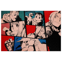 Load image into Gallery viewer, FullMetal Alchemist - Scar , Edward , Alphonse , Winry , Olivier , May  & Shao Jigsaw Puzzle