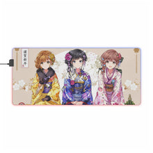 Load image into Gallery viewer, Masamune-kun's Revenge Aki Adagaki, Masamune Makabe, Neko Fujinomiya RGB LED Mouse Pad (Desk Mat)