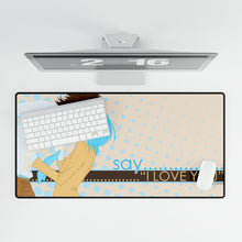 Load image into Gallery viewer, Anime Say "I love you" Mouse Pad (Desk Mat)