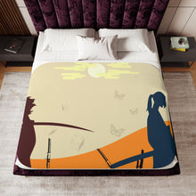Load image into Gallery viewer, Anime Samurai Champloo Sherpa Blanket