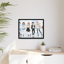 Load image into Gallery viewer, Nisekoi Chitoge Kirisaki, Kosaki Onodera, Seishirou Tsugumi, Marika Tachibana, Ruri Miyamoto Canvas Framed Art Print