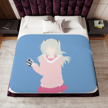 Load image into Gallery viewer, Nao Tomori With her camera Minimalist Sherpa Blanket