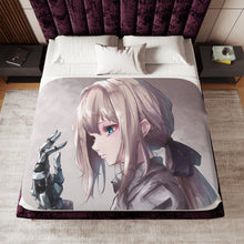 Load image into Gallery viewer, Violet Evergarden Sherpa Blanket