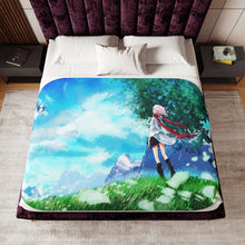 Load image into Gallery viewer, Inori Yuzuriha Fanart Sherpa Blanket
