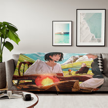 Load image into Gallery viewer, Howl's Moving Castle Sherpa Blanket