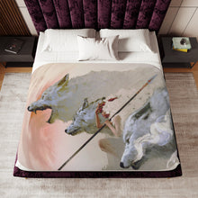 Load image into Gallery viewer, Princess Mononoke Sherpa Blanket