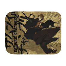 Load image into Gallery viewer, Anime Samurai Champloor Sherpa Blanket