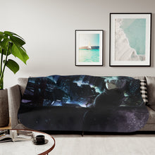 Load image into Gallery viewer, A ghoul in the top of building Sherpa Blanket