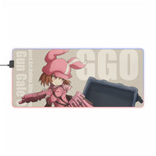 Load image into Gallery viewer, Sword Art Online Alternative: Gun Gale Online RGB LED Mouse Pad (Desk Mat)